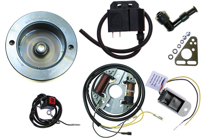 BSA Bantam D1-D7 Complete CDI Ignition Kit with Lighting - STK-1257L-AC