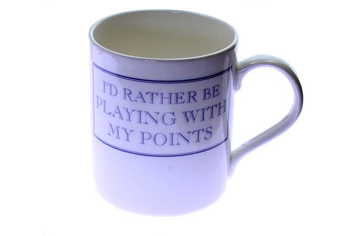 Bone China Mug - I'd Rather Be Playing With My Points