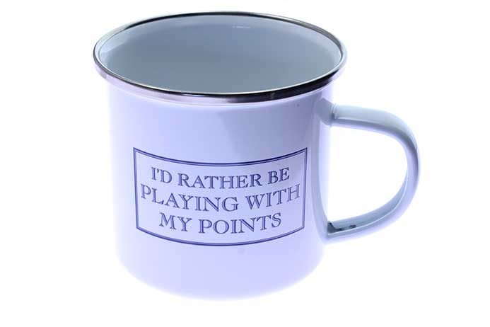 Enamel Mug - I'd Rather Be Playing With My Points