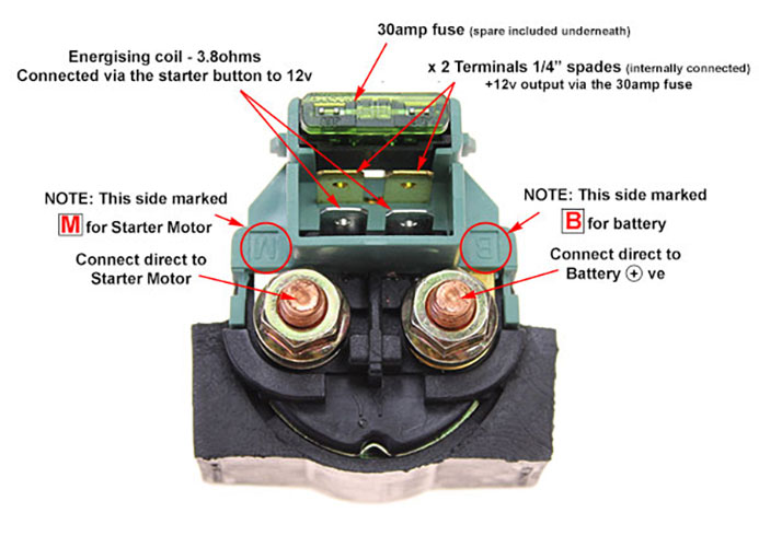 Solenoid for Honda VT600C Kawasaki ZX-10 Ninja - SR-11