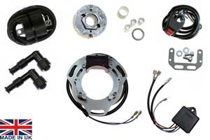 BSA B25, B40, B50, C15 Twin Plug Self-generating Digital Internal Rotor Kit - STK-013-TP