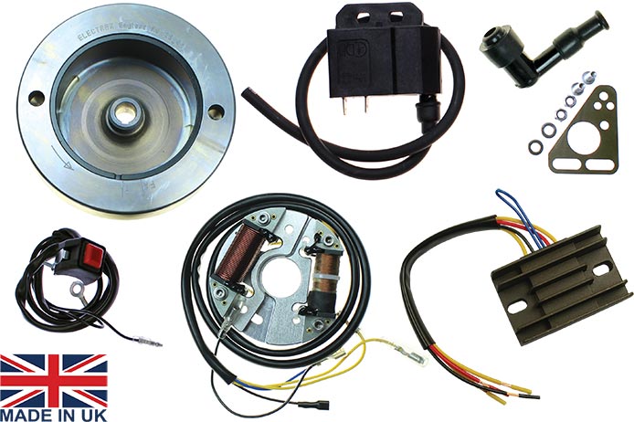 BSA Bantam D1-D7 Complete CDI Ignition Kit with Lighting - STK-1257L-DC