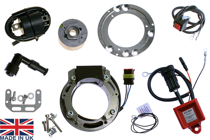 Suzuki RM125, RM250, RM400, RM500 | Yamaha YZ125, YZ250 Internal Rotor Ignition Kit - STK-4125