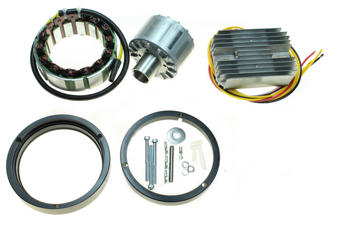Moto Guzzi (75-92), BMW Boxer (70-76) Bosch Alternator Replacement Kit - 105mm Adaptor Plate- STK-502