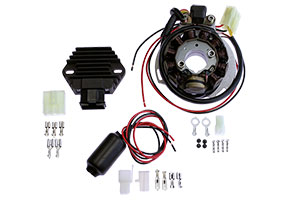 STK-5147 - Stator (inc. base plate), regulator rectifier & Power Pack