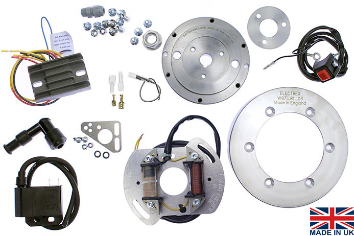 Villiers 197-280cc engines External Rotor Stator Kit with Lighting - STK-970L