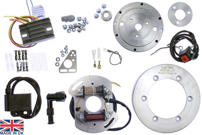 Villiers 197-280cc engines External Rotor Stator Kit with Lighting - STK-970L