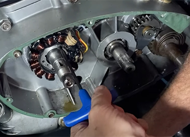 Ducati single Electrex World ignition and 12v conversion