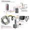 Wiring diagram for optional fitting of power pack